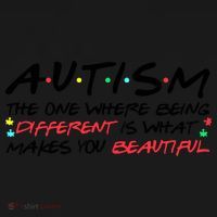 Autism The One Where Being Different Make You Beautiful Autism Awareness Women's Hoodie thumb 2