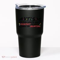 Autism The One Where Being Different Make You Beautiful Autism Awareness Tumbler thumb 0