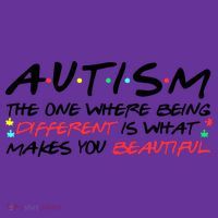 Autism The One Where Being Different Make You Beautiful Autism Awareness Apron thumb 2