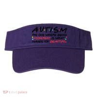 Autism The One Where Being Different Make You Beautiful Autism Awareness Visor thumb 0