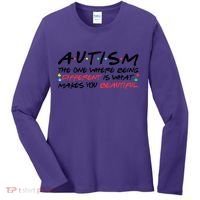 Autism The One Where Being Different Make You Beautiful Autism Awareness Women's Long Sleeve Shirt thumb 0