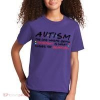 Autism The One Where Being Different Make You Beautiful Autism Awareness Kids T-Shirt thumb 2