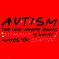 Autism The One Where Being Different Make You Beautiful Autism Awareness Santa Hat thumb 1