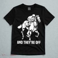 And TheyRe Off Horse Racing Fan Thoroughbred Racing T-Shirt thumb 5
