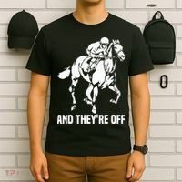 And TheyRe Off Horse Racing Fan Thoroughbred Racing T-Shirt thumb 6