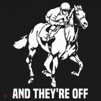 And TheyRe Off Horse Racing Fan Thoroughbred Racing Ornament thumb 1