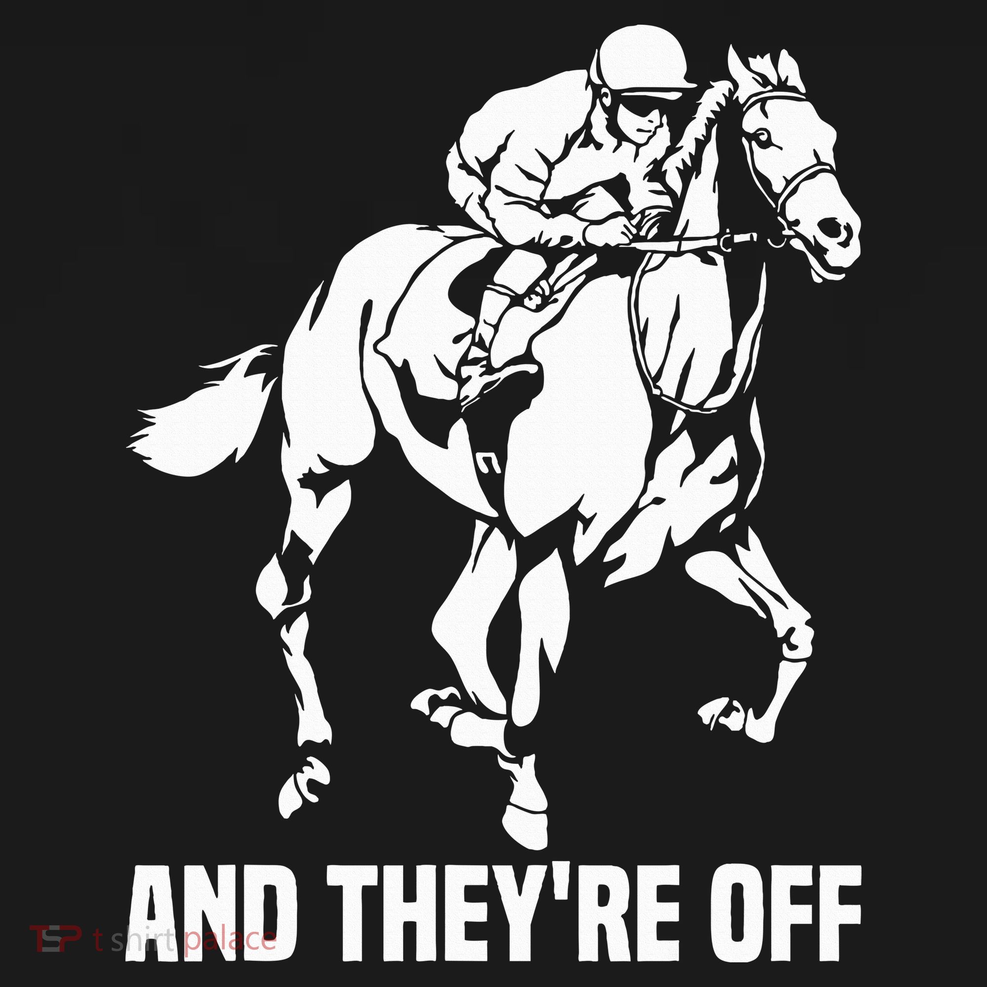 And TheyRe Off Horse Racing Fan Thoroughbred Racing Women's Tank Top