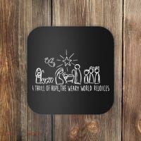 A Thrill Of Hope Nativity Christmas Coaster thumb 0