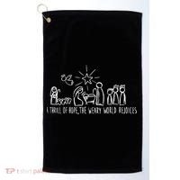 A Thrill Of Hope Nativity Christmas Golf Towel thumb 0
