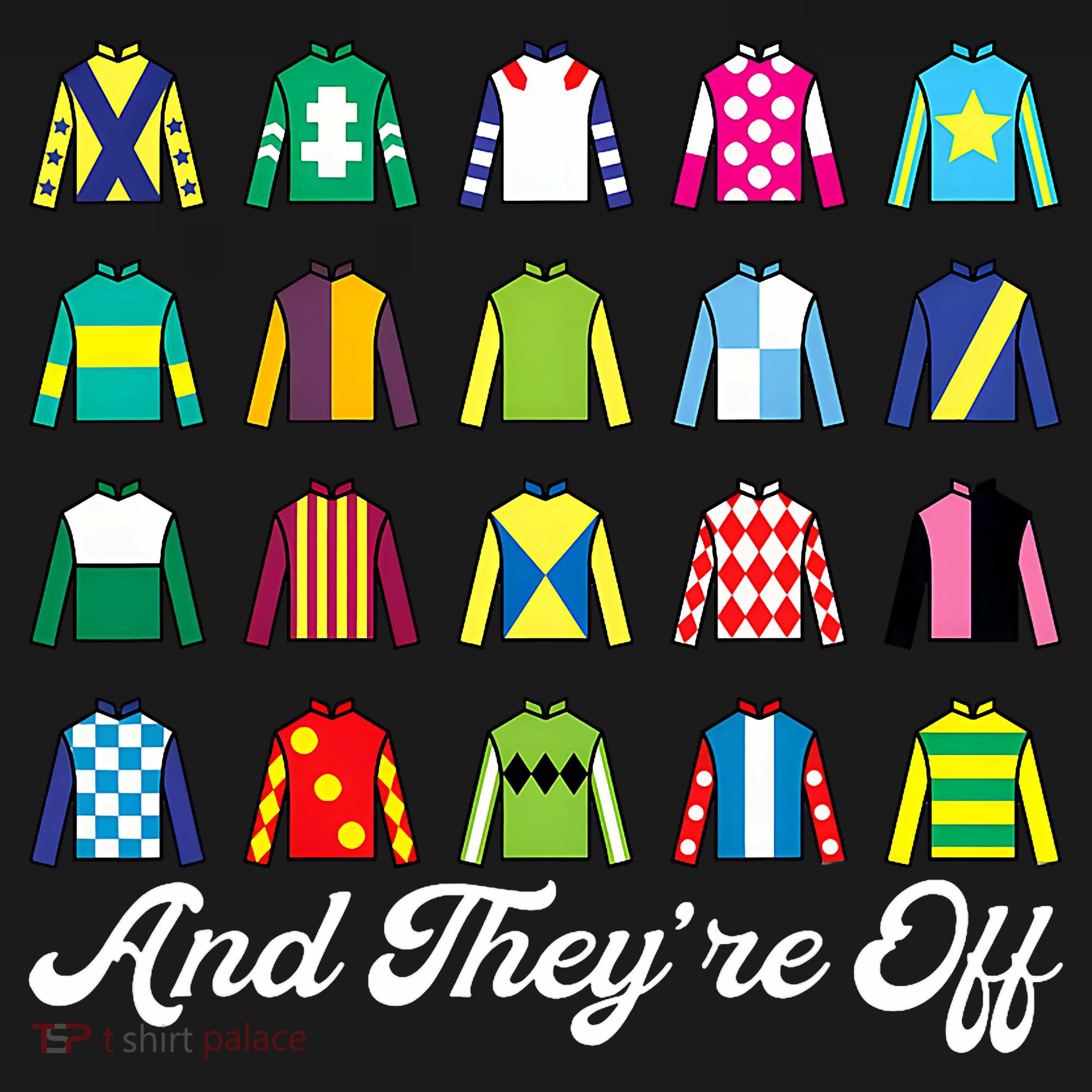 And They're Off Horse Racing Derby Day Funny Silks Jockey  Women's Tank Top