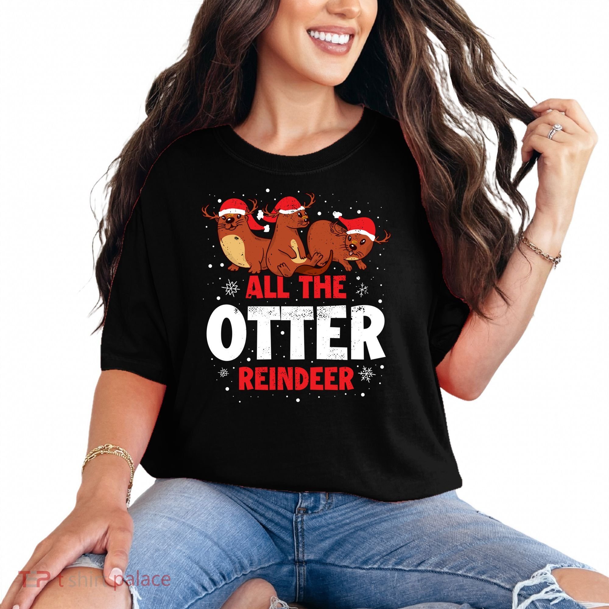 All The Otter Reindeer Gift Comfort Colors T-Shirt