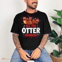 All The Otter Reindeer Gift Comfort Colors T-Shirt thumb 3