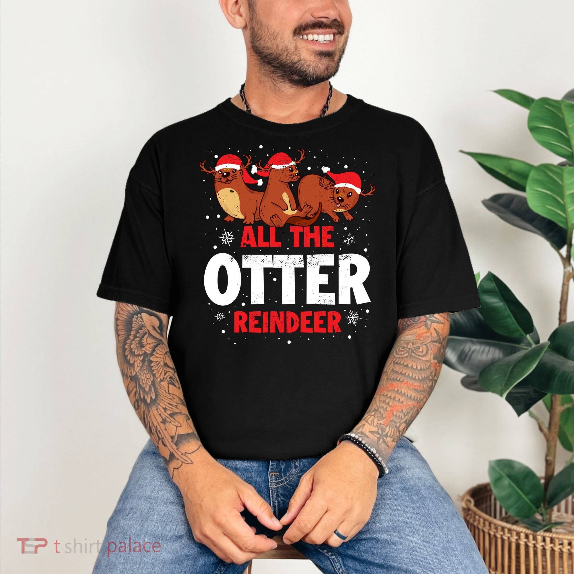 All The Otter Reindeer Gift Comfort Colors T-Shirt