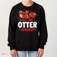 All The Otter Reindeer Gift Women's Sweatshirt thumb 0