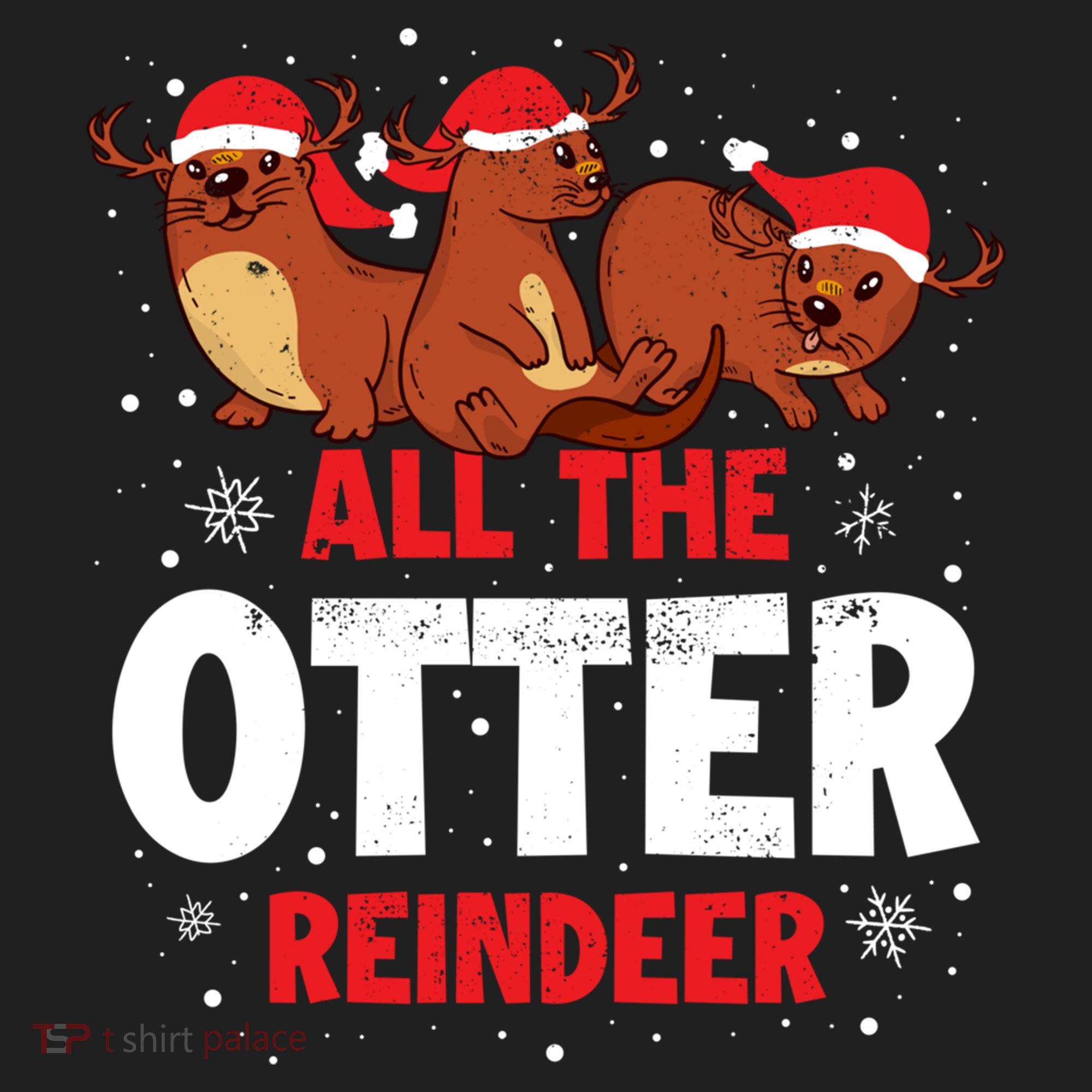 All The Otter Reindeer Gift Women's Sweatshirt