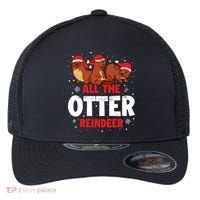 All The Otter Reindeer Gift Flexfit Unipanel Trucker Cap thumb 0