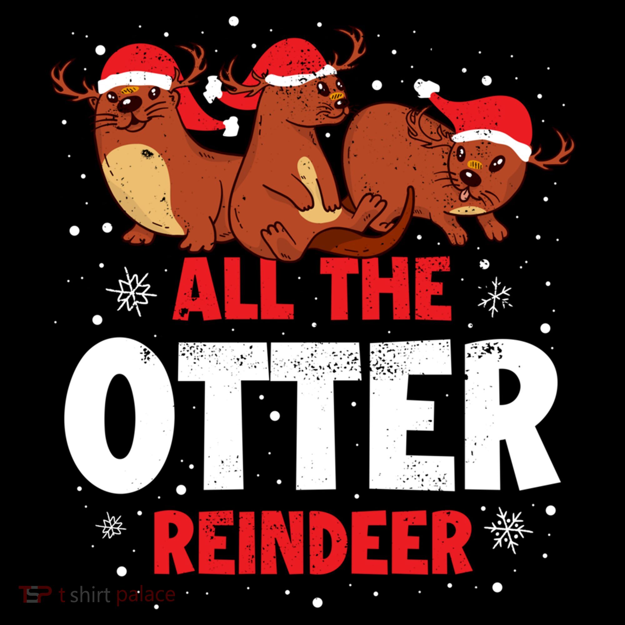All The Otter Reindeer Gift Women's Hoodie