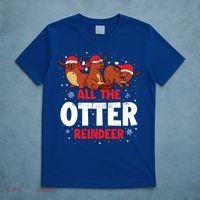 All The Otter Reindeer Gift T-Shirt thumb 5