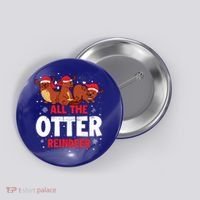 All The Otter Reindeer Gift Button thumb 0