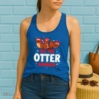 All The Otter Reindeer Gift Women's Tank Top thumb 2