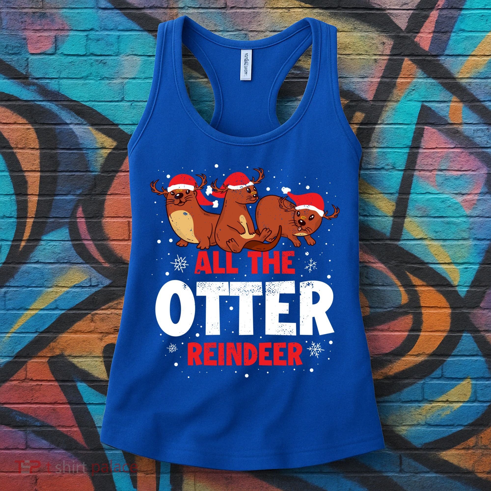 All The Otter Reindeer Gift Women's Tank Top