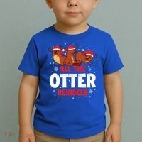 All The Otter Reindeer Gift Toddler T-Shirt thumb 2
