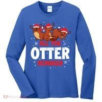 All The Otter Reindeer Gift Women's Long Sleeve Shirt thumb 0