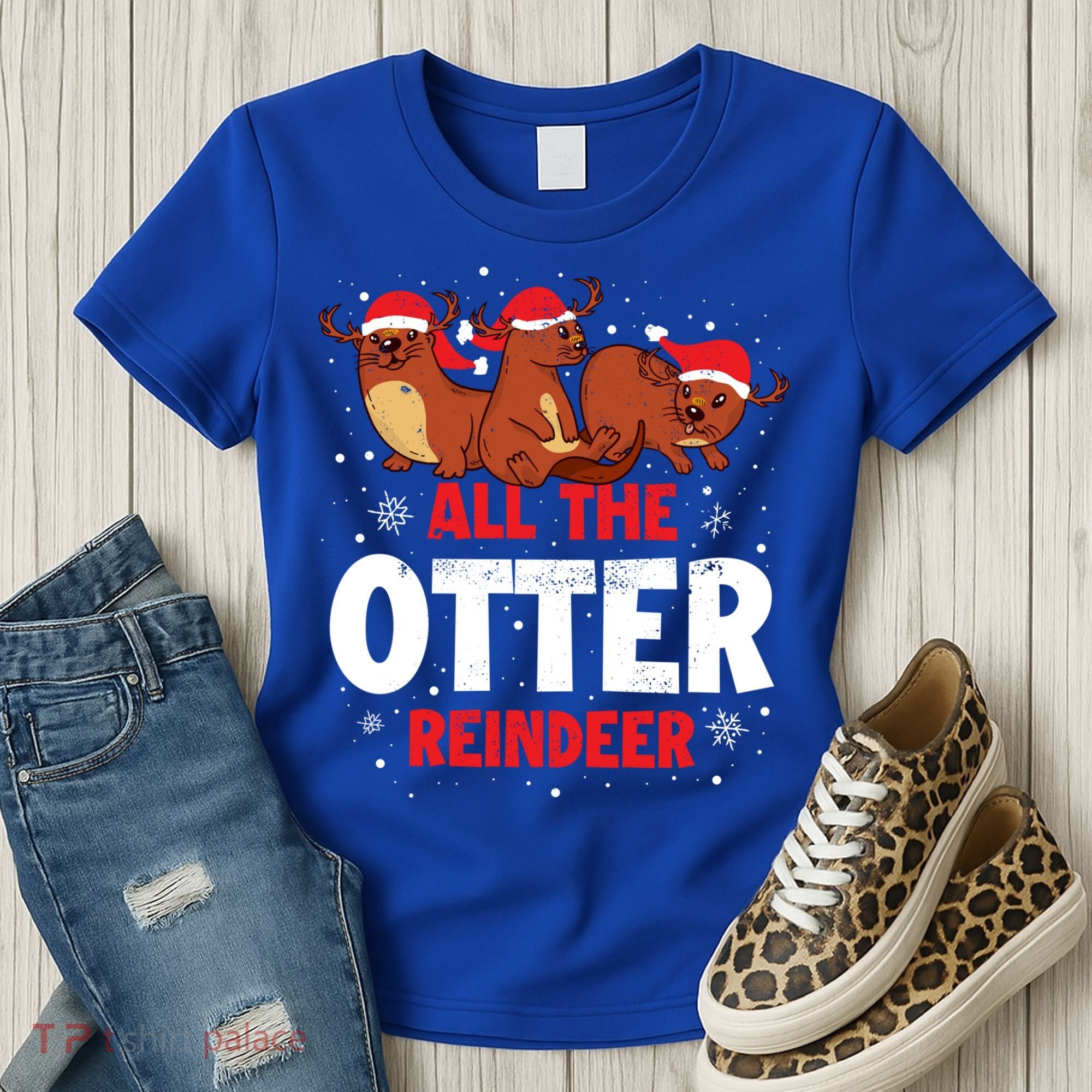 All The Otter Reindeer Gift Women's T-Shirt