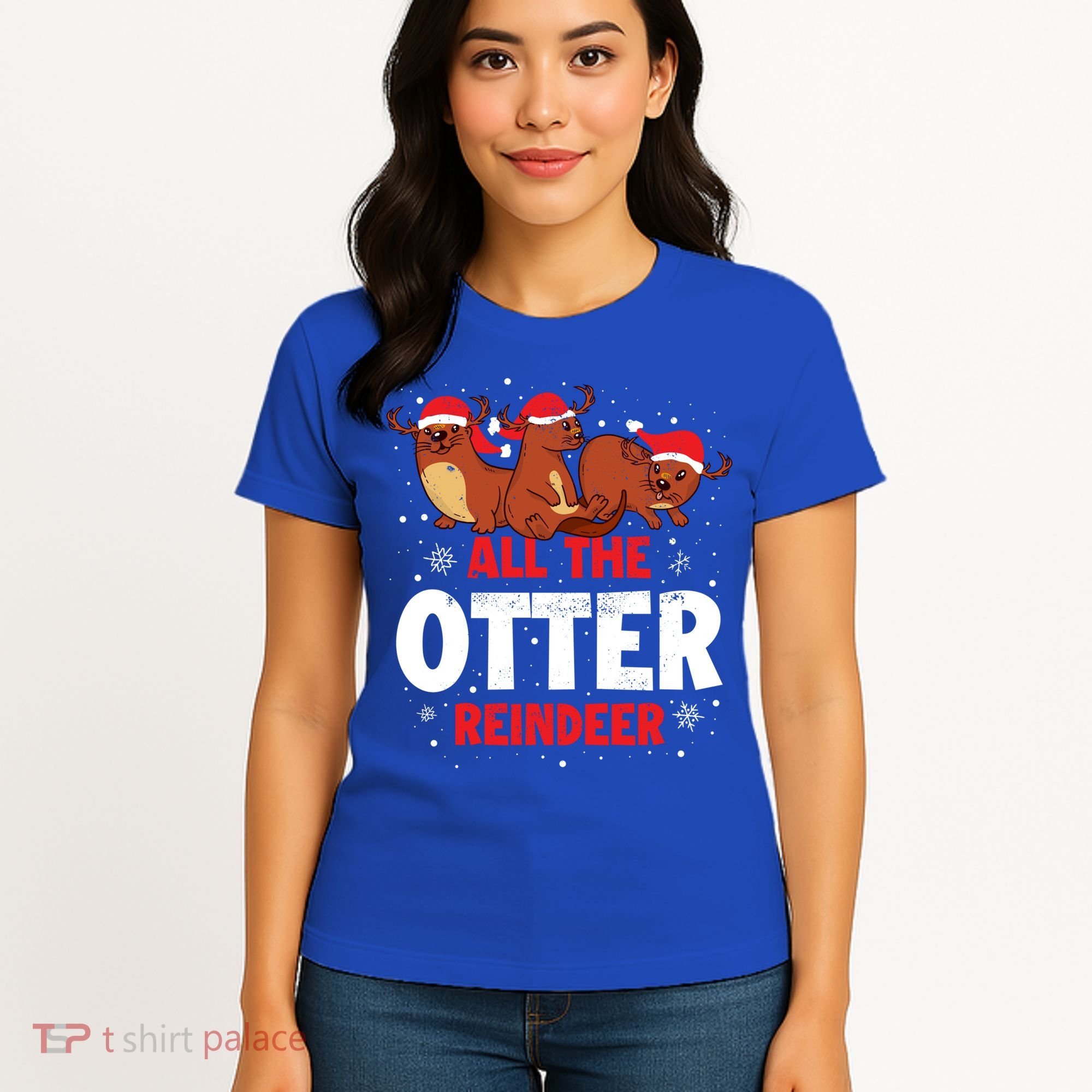 All The Otter Reindeer Gift Women's T-Shirt