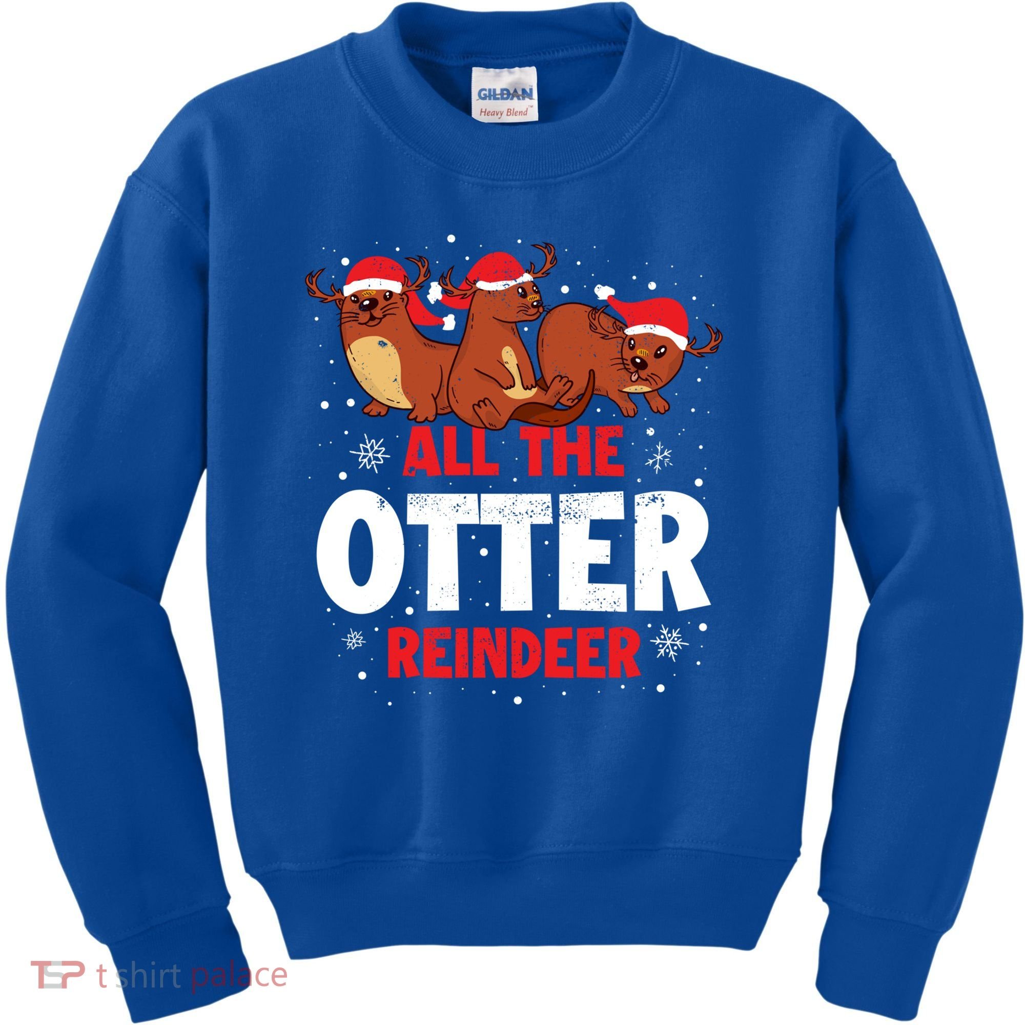 All The Otter Reindeer Gift Kids Sweatshirt