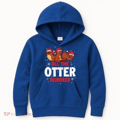 All The Otter Reindeer Gift Kids Hoodie