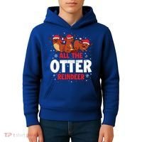 All The Otter Reindeer Gift Kids Hoodie thumb 4