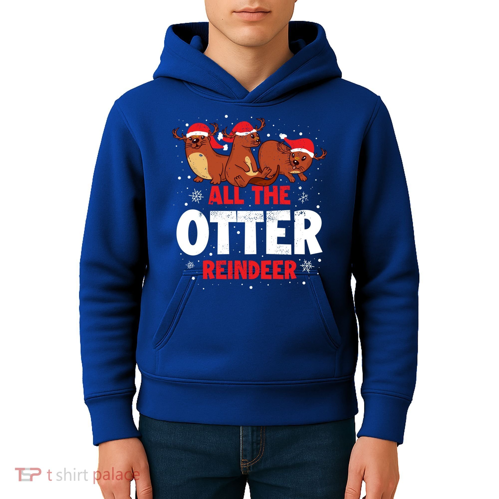 All The Otter Reindeer Gift Kids Hoodie
