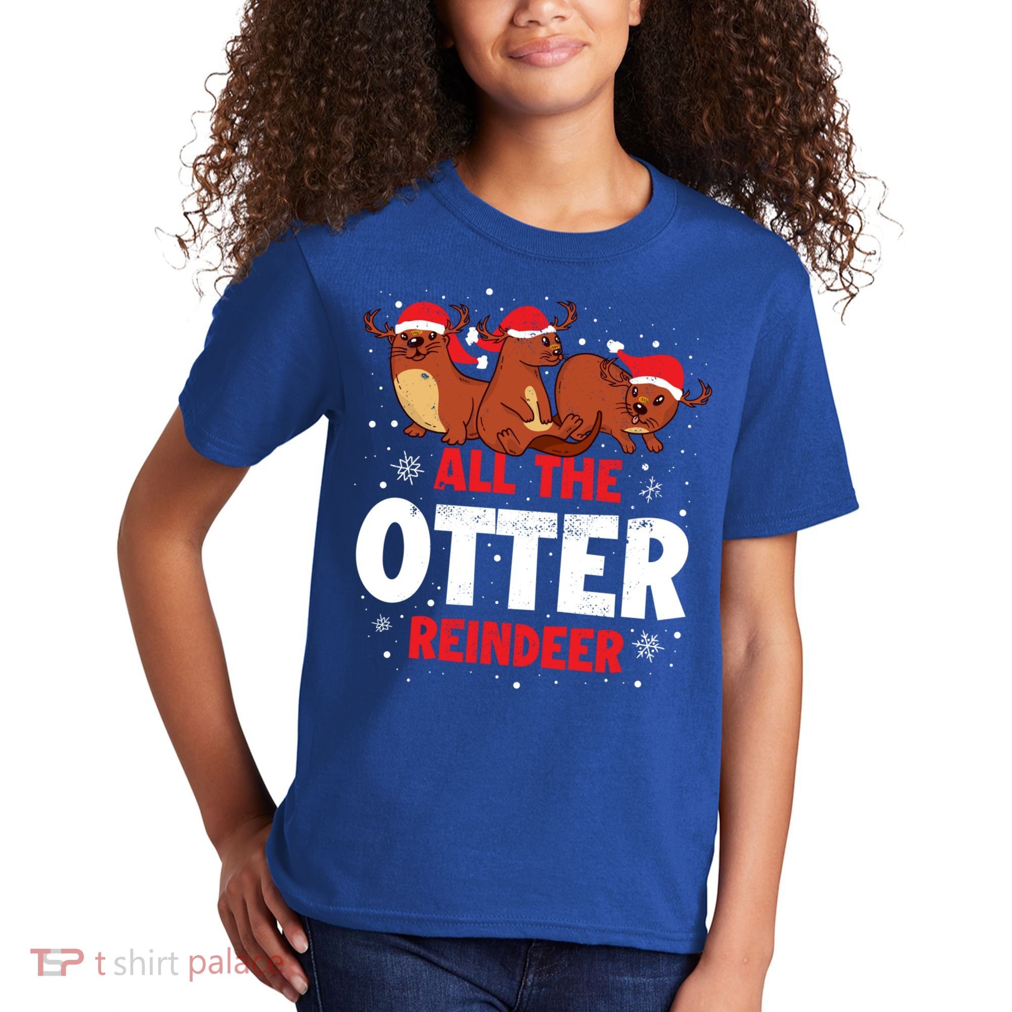 All The Otter Reindeer Gift Kids T-Shirt