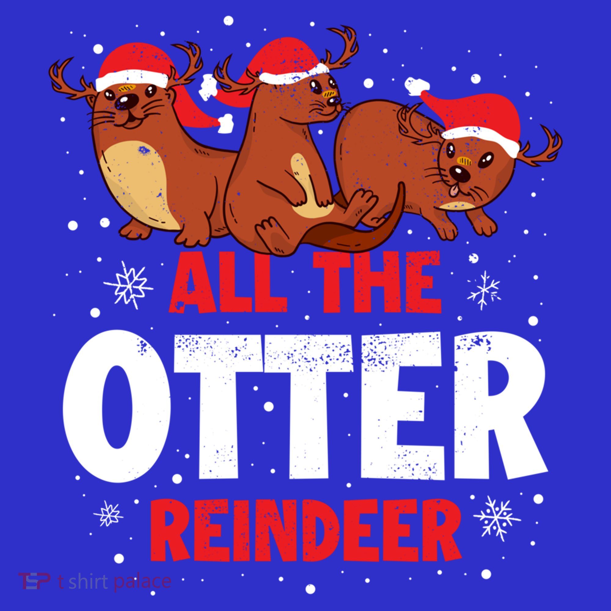 All The Otter Reindeer Gift Kids T-Shirt
