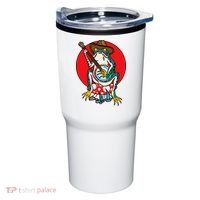 American Traditional Old School Tattoo Flash Frog Banjo Tumbler thumb 0