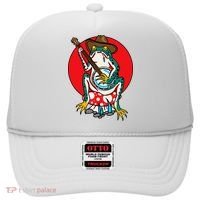 American Traditional Old School Tattoo Flash Frog Banjo Hat thumb 0