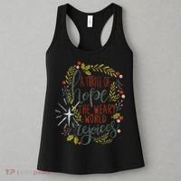 A Thrill Of Hope Christian Xmas Religious Christmas Holiday Women's Tank Top thumb 3
