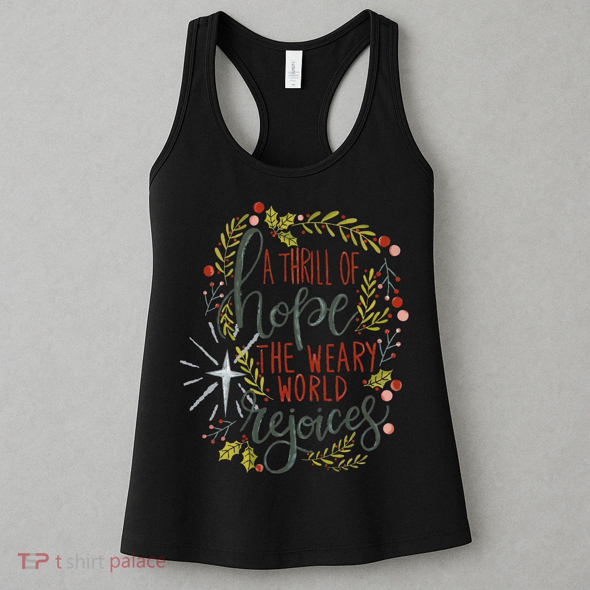 A Thrill Of Hope Christian Xmas Religious Christmas Holiday Women's Tank Top