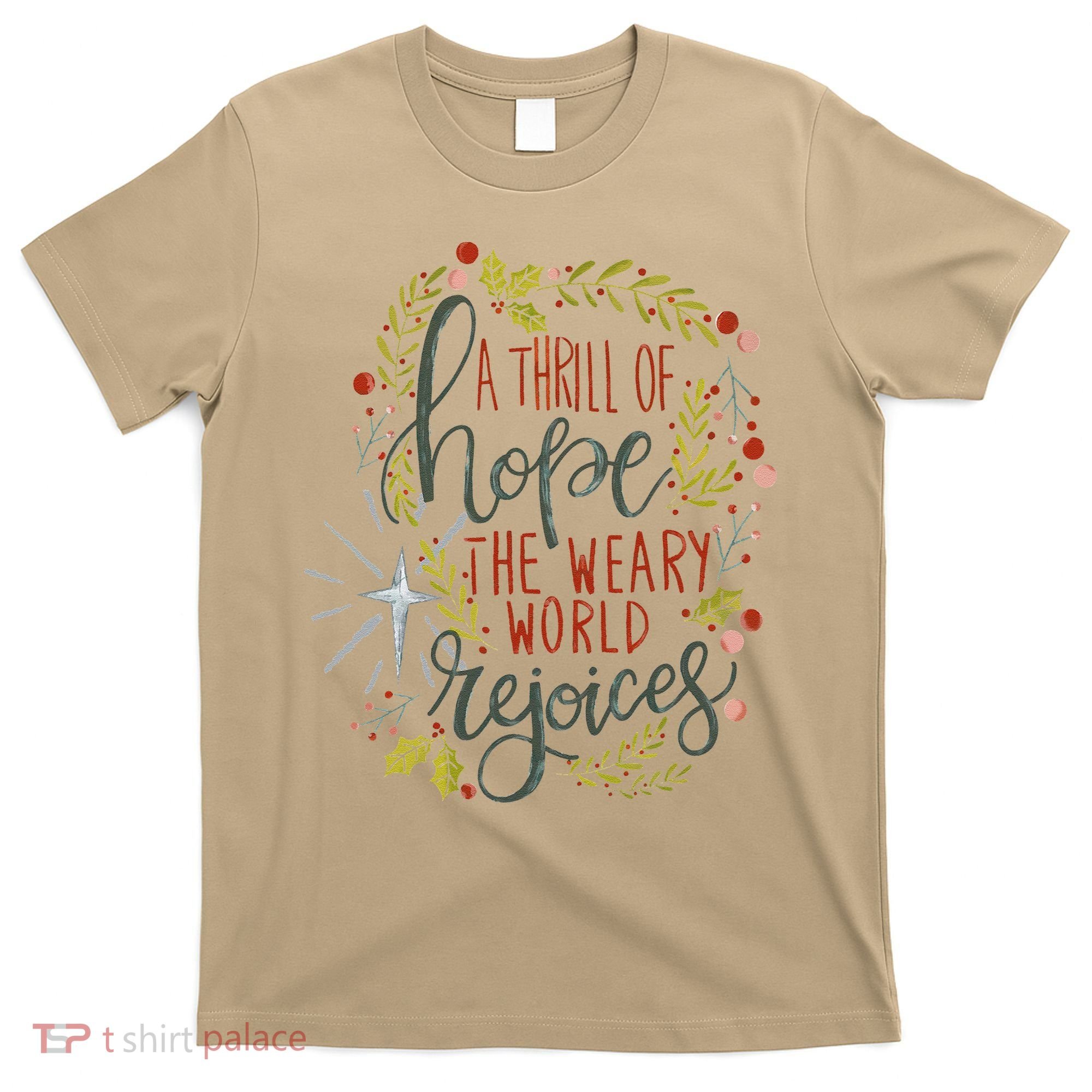 A Thrill Of Hope Christian Xmas Religious Christmas Holiday T-Shirt