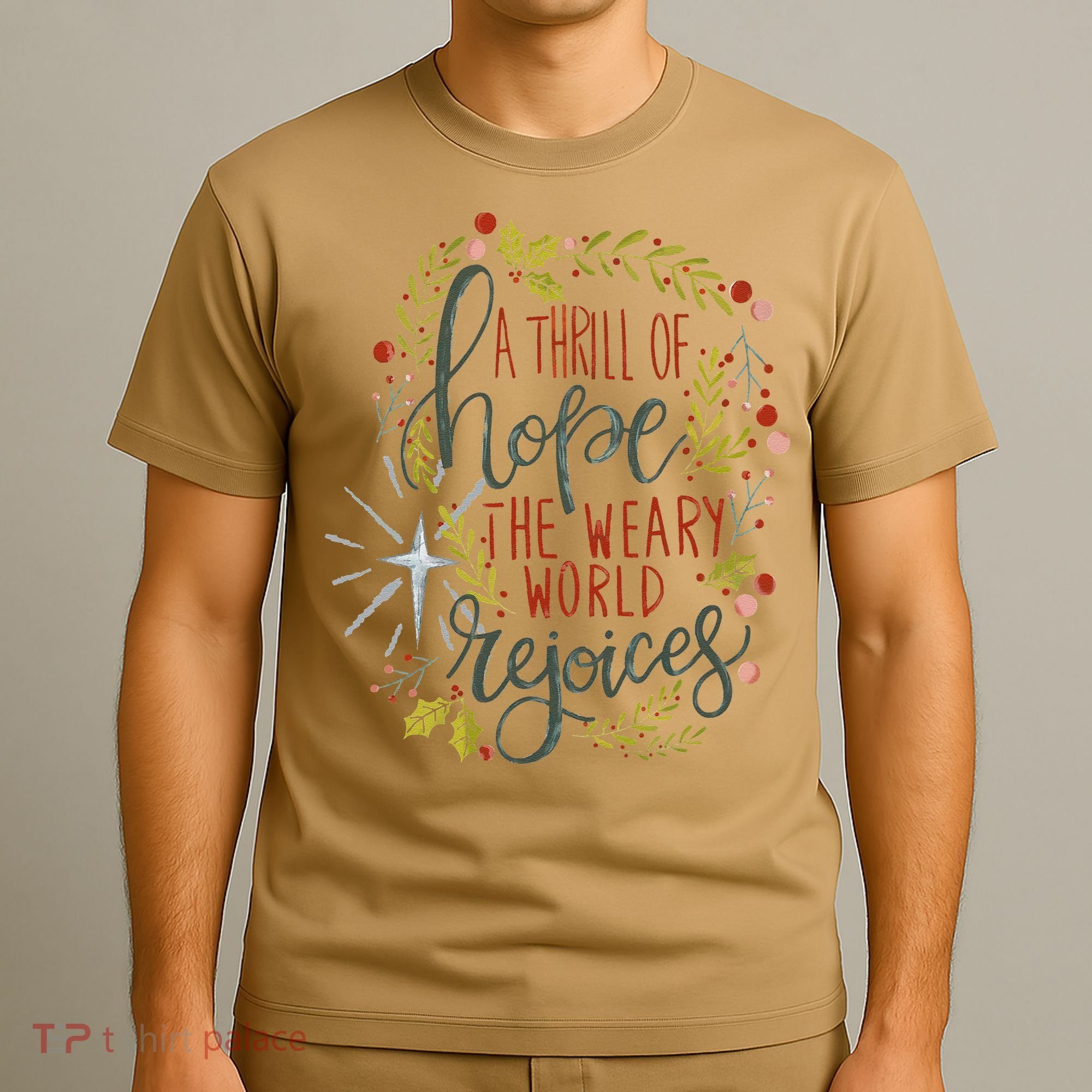 A Thrill Of Hope Christian Xmas Religious Christmas Holiday T-Shirt
