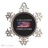 A True Patriot Charlie Kirk USA America Flag Ornament thumb 0