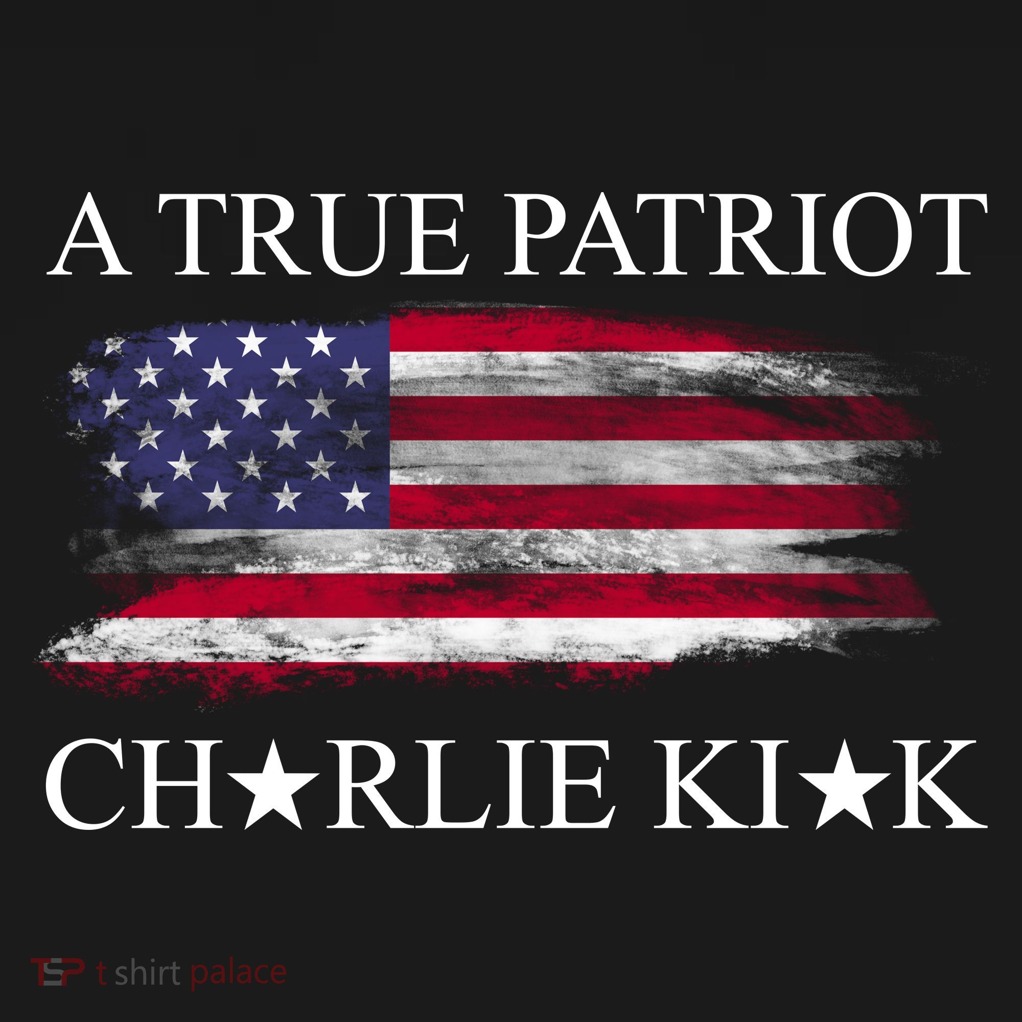 A True Patriot Charlie Kirk USA America Flag Ornament