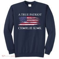 A True Patriot Charlie Kirk USA America Flag Sweatshirt thumb 0