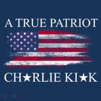 A True Patriot Charlie Kirk USA America Flag Women's Hoodie thumb 2