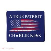 A True Patriot Charlie Kirk USA America Flag Mousepad thumb 0