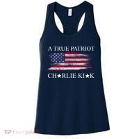 A True Patriot Charlie Kirk USA America Flag Women's Tank Top thumb 0