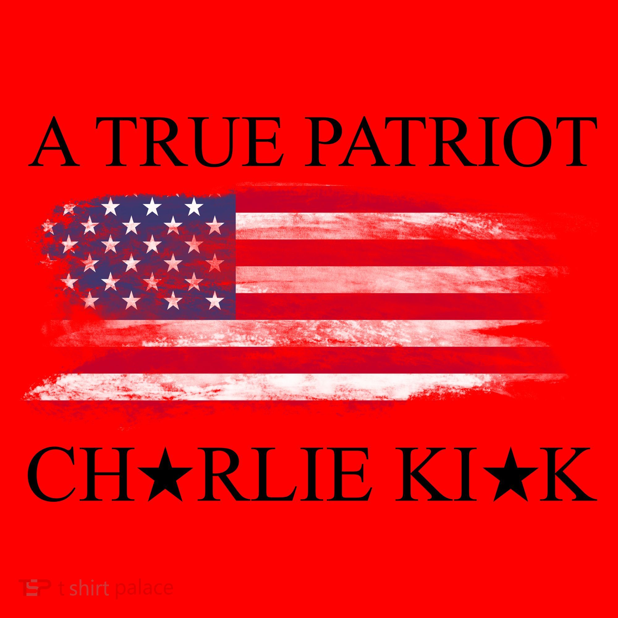 A True Patriot Charlie Kirk USA America Flag Santa Hat