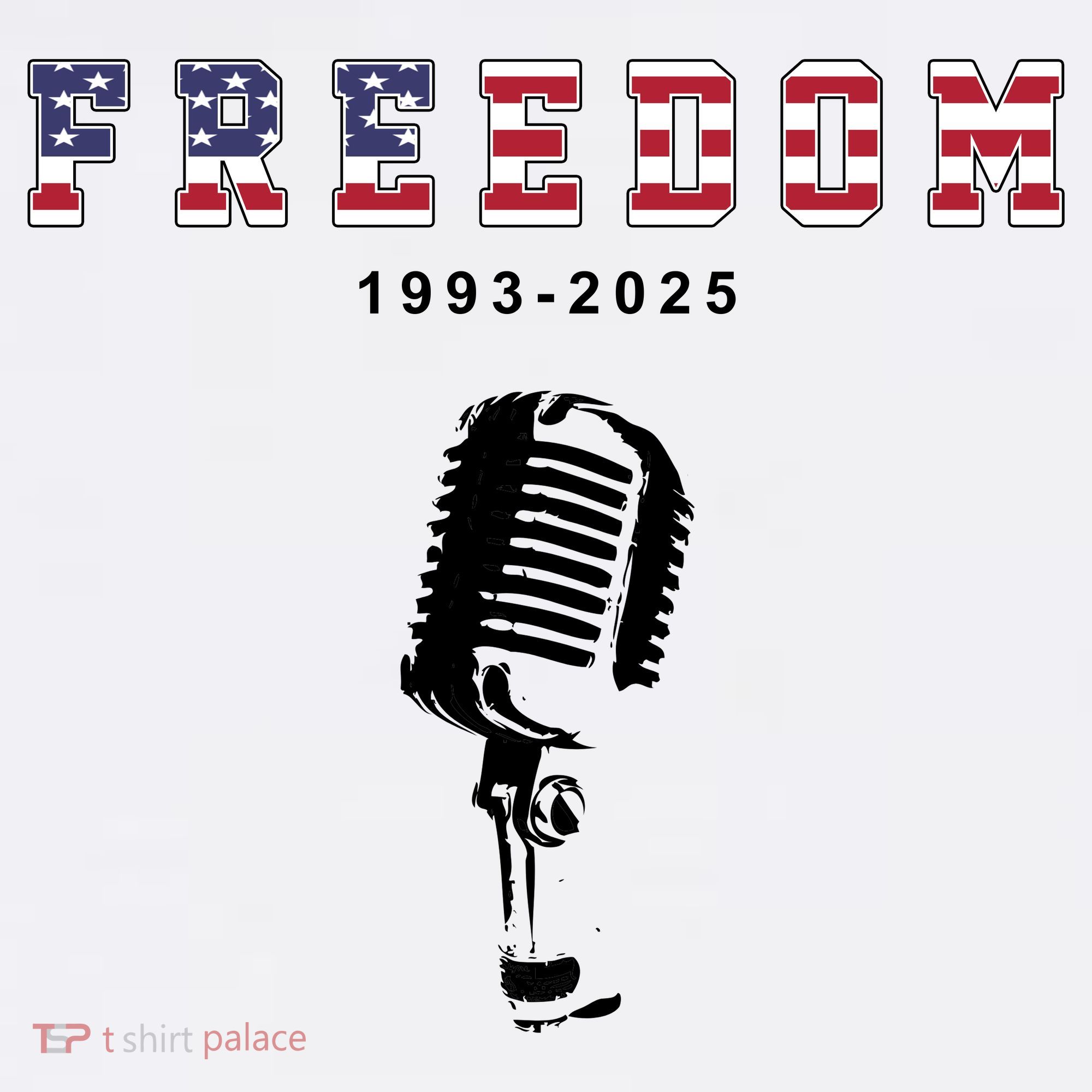 A True Patriot Freedom 1993-2025 USA Printed Charlie Kirk Polo