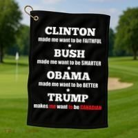 Anti Trump Political For Independents And Liberals Golf Towel thumb 1